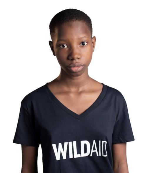 Emanuella Samuel in a WildAid t-shirt.