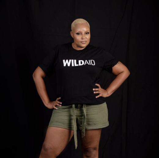 Nakaaya in a WildAid t-shirt.